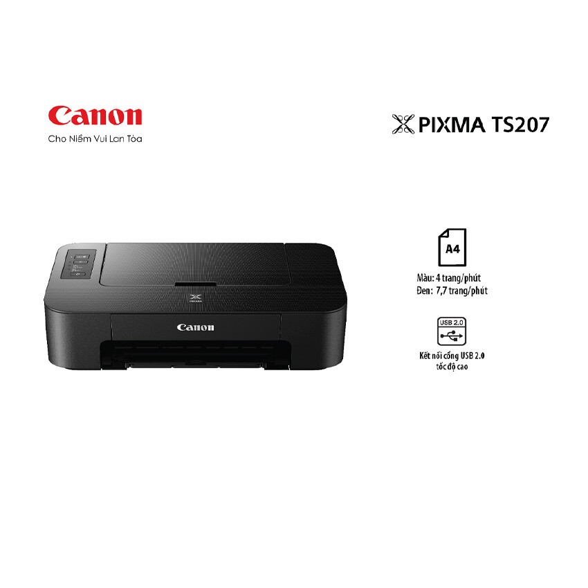 Nắp đậy khay giấy phía sau của máy in Canon PIXMA TS207