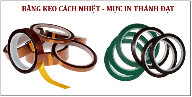Băng keo chịu nhiệt chuyên dụng cố định giấy in trên ly sứ