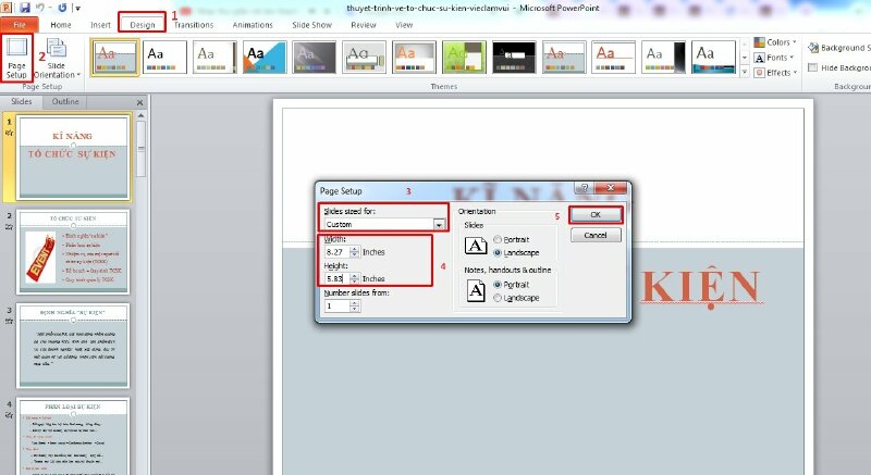Cách In Khổ Giấy A5 Trong PowerPoint Chi Tiết