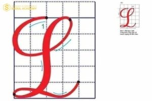 Viết chữ hoa “L” với các nét cơ bản chính xác