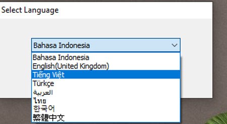 Chọn ngôn ngữ cài đặt cho máy in Brother MFC-L2701DW