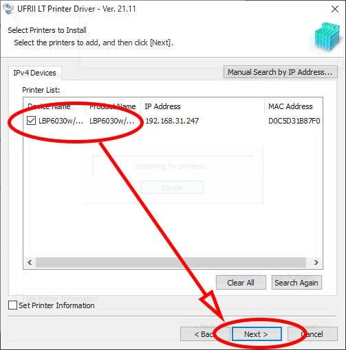 Chọn đúng driver máy in Canon LBP6030w để cài đặt wifi