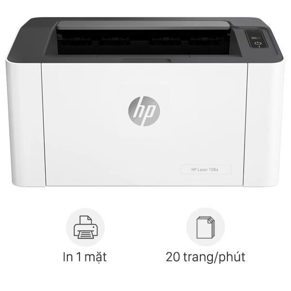 Máy in laser trắng đen HP 108a - thiết bị in ấn nhỏ gọn