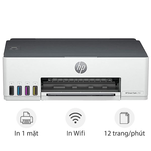 Máy in phun màu HP Smart Tank 210 Wifi tiện lợi cho gia đình
