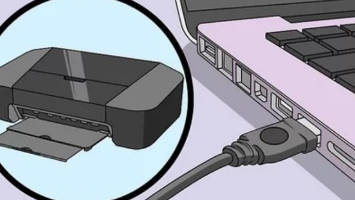 Kiểm tra dây cáp kết nối máy in và máy tính để đảm bảo tín hiệu ổn định