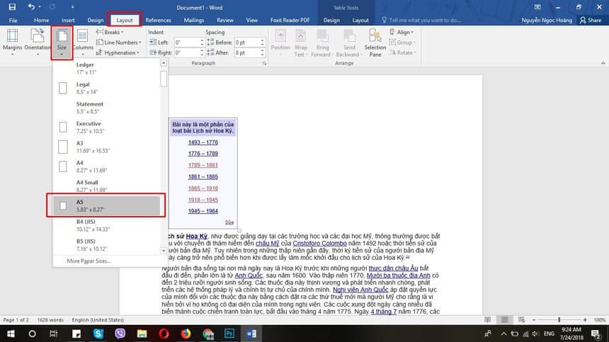 Cách In Khổ Giấy Nhỏ Chuẩn Xác Trên Máy In Cách chọn khổ giấy A5 trong Word cho bản in khổ giấy nhỏ