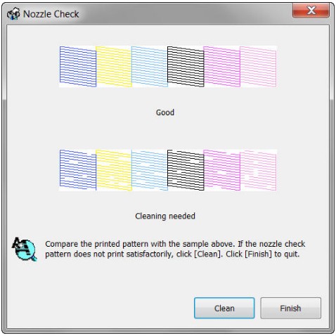 Kết quả bảng test màu máy in đạt chuẩn không có sọc ngang hay thiếu màu