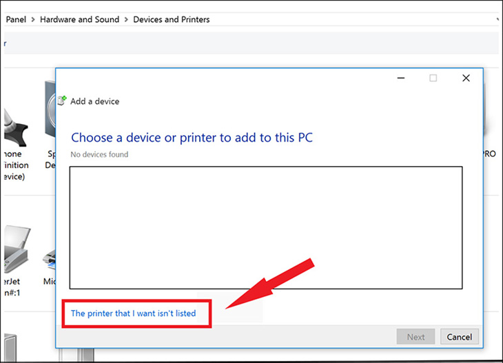 Sửa Lỗi Thấy Máy In Nhưng Không Kết Nối Được