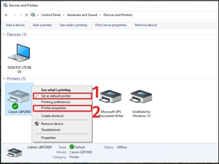 Khắc Phục Lỗi Win 10 Không Nhận Máy In Canon 2900 Nguyên nhân lỗi Win 10 không nhận máy in Canon 2900