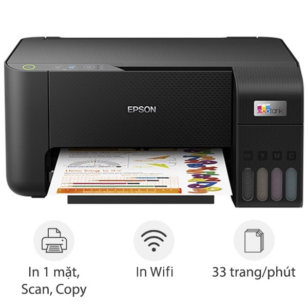 Máy In phun màu đa năng Epson EcoTank L3250 Wifi
