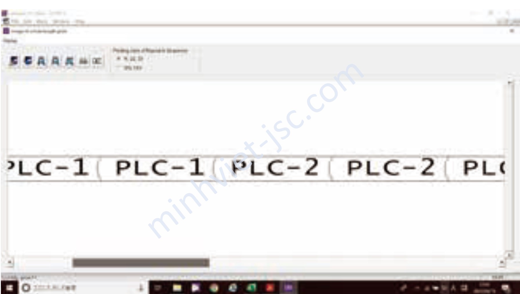 Xem trước bản in trên màn hình máy in đầu cốt LM-550A2