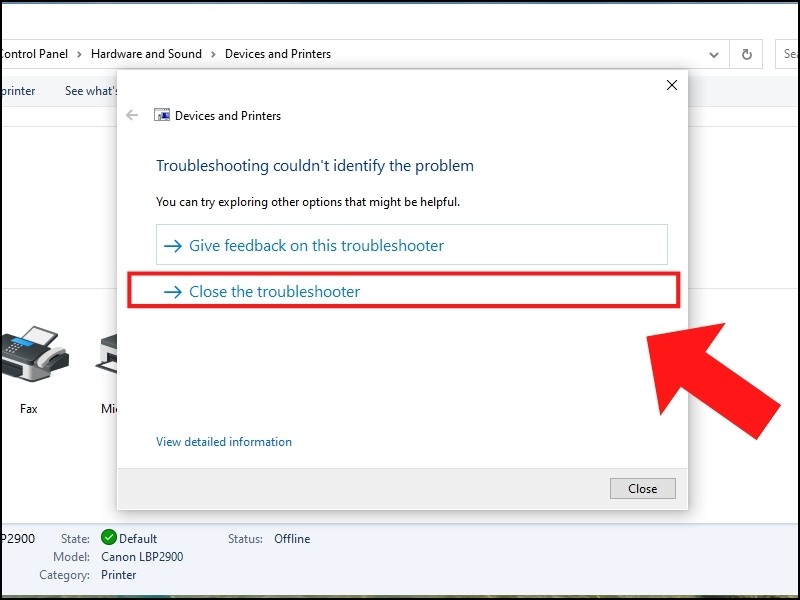 Win 10 không nhận máy in Canon 2900 thì khắc phục như thế nào?