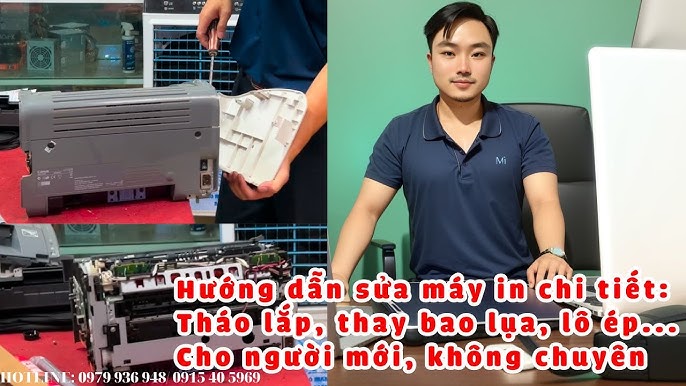 Hướng dẫn chi tiết thay lô sấy máy in Canon 2900