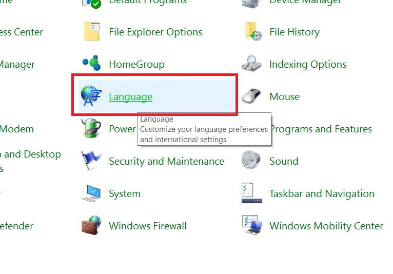 Menu Cài Đặt Nhanh và Truy Cập Control Panel