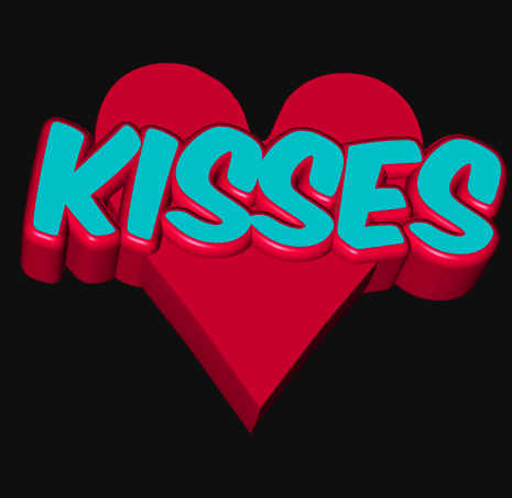 Ảnh nền GIF trái tim sáng tạo