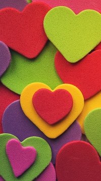 Hình nền trái tim tình yêu lãng mạn cho điện thoại