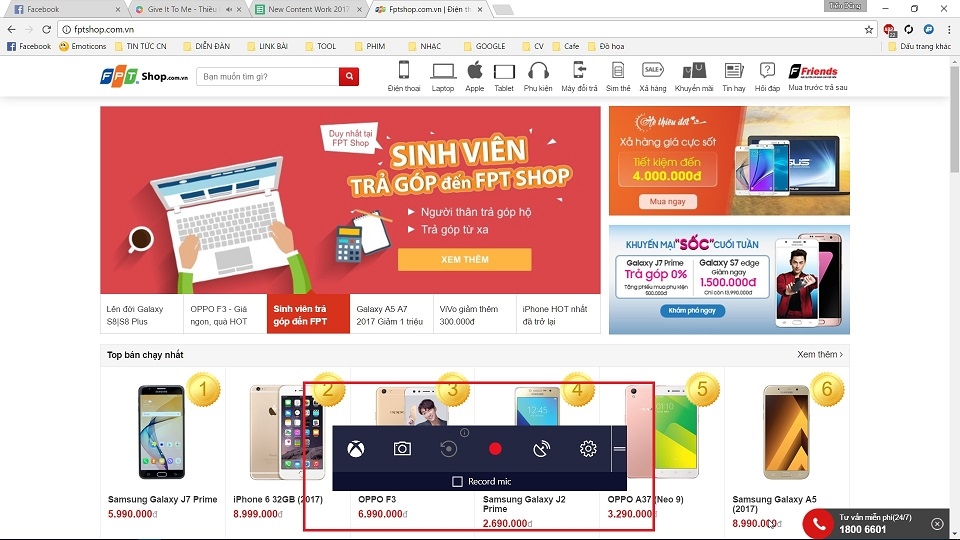 Giao diện Xbox Game Bar trên máy tính Dell để chụp màn hình game