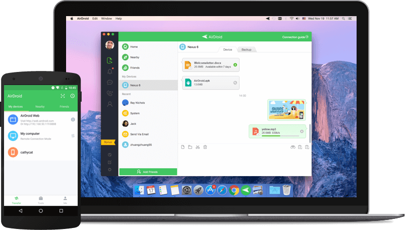 AirDroid cung cấp giải pháp toàn diện để điều khiển điện thoại bằng máy tính