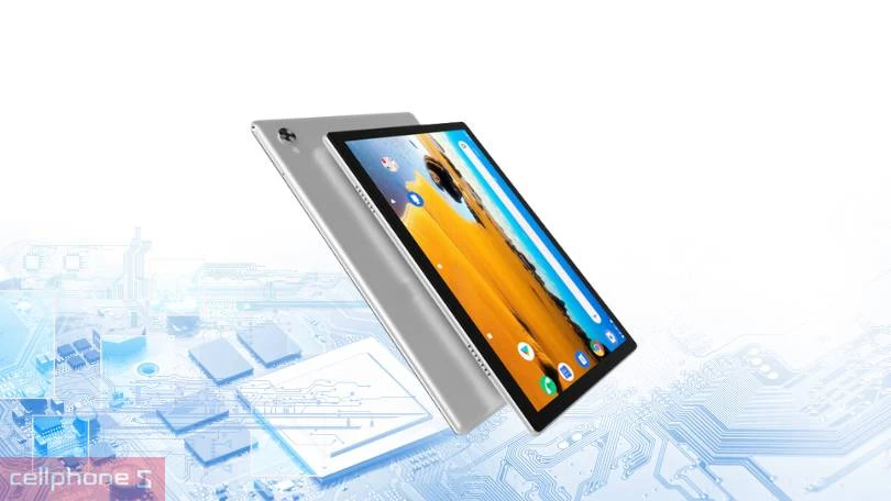 Máy tính bảng Masstel Tab 10.1 inch Pro có sim 4G trên bàn