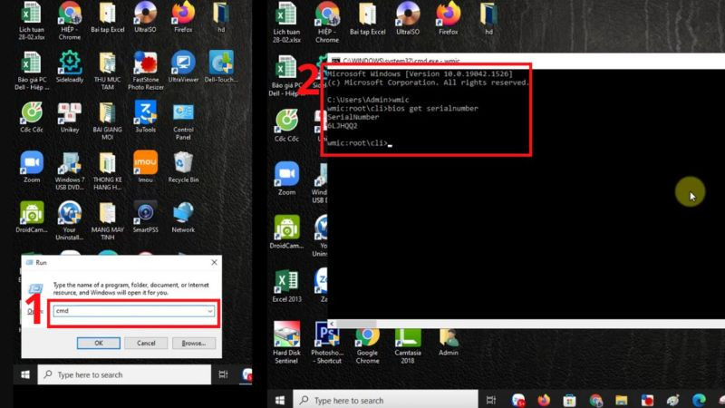 Gõ lệnh WMIC trong CMD