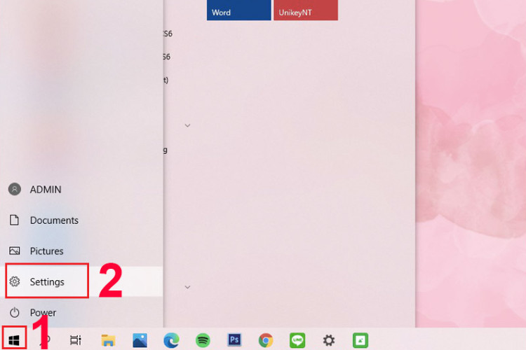 Mở cài đặt Bluetooth trên Windows