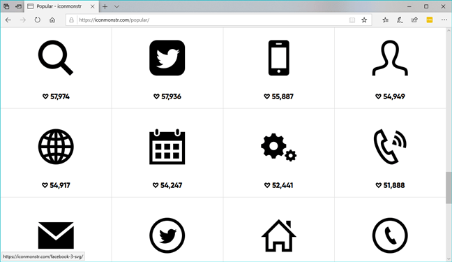 Tải icon đẹp cho máy tính: Giao diện trang web cung cấp icon đa dạng