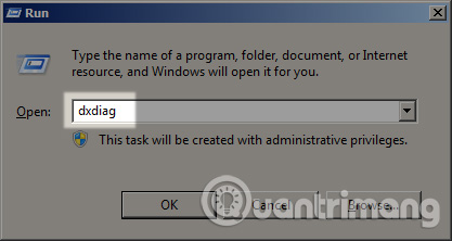 cách đọc thông số máy tính bằng lệnh dxdiag