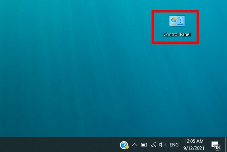 Mở Control Panel để sửa lỗi máy tính mất kết nối WiFi