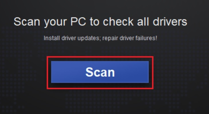 Giao diện quét driver của Driver Talent để tìm driver WiFi lỗi