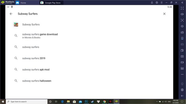 Cách tải Subway Surfers trên máy tính: Tìm Subway Surfers trên Google Play
