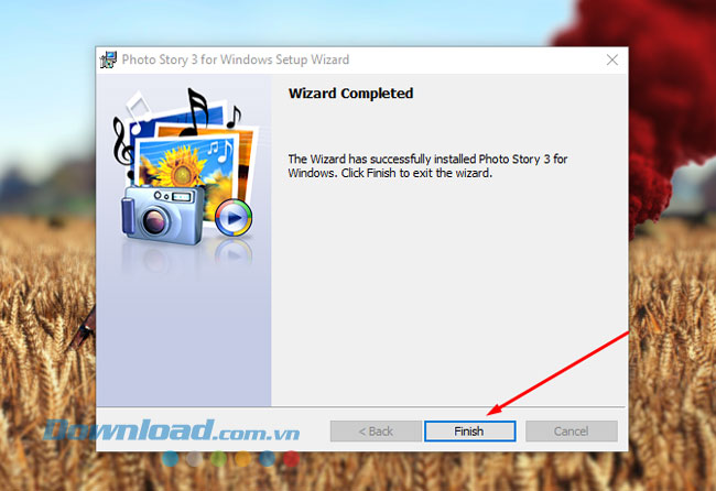 Hướng dẫn photo trên máy tính - Hoàn tất cài đặt