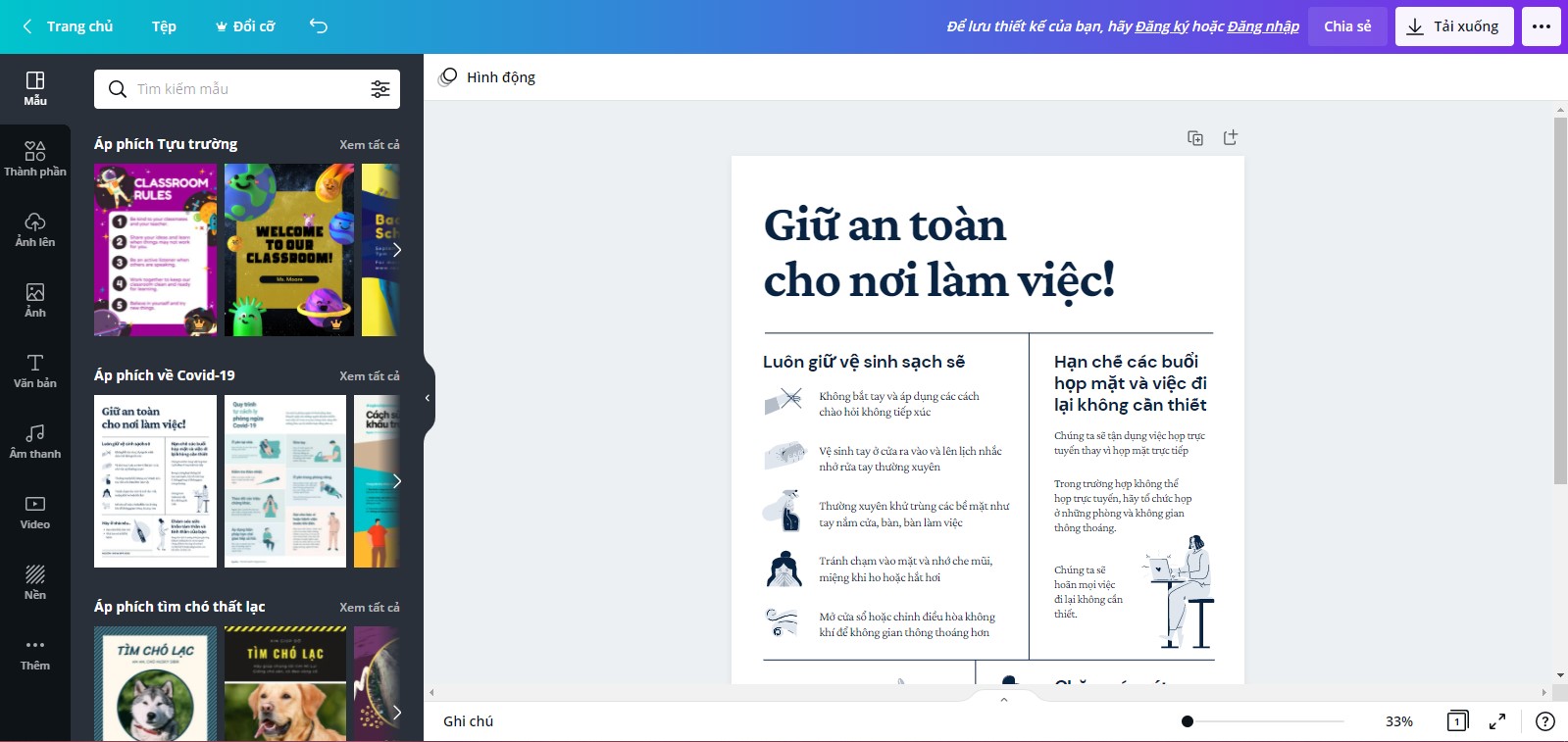 Chỉnh ảnh online Canva