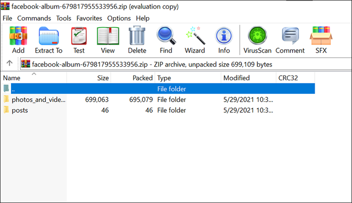 cách tải album ảnh trên facebook về máy tính