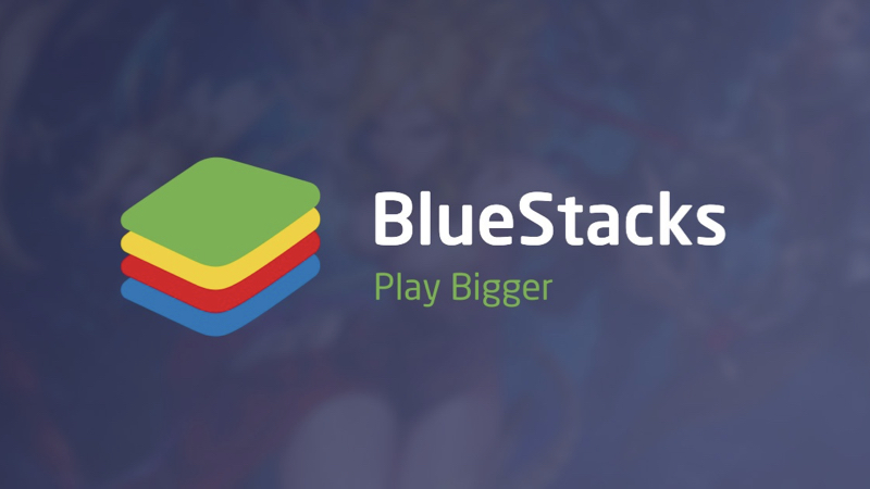 Biểu tượng ứng dụng BlueStacks trên màn hình máy tính