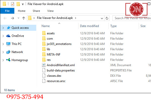 Cách giải nén file apk trên máy tính
