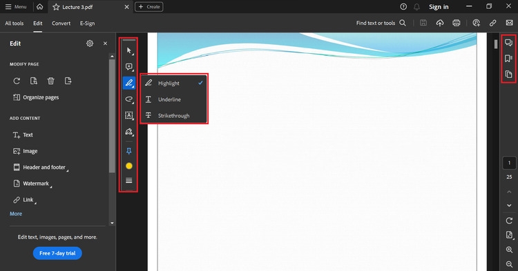 Mở file PDF trên máy tính bằng Adobe Acrobat Reader DC