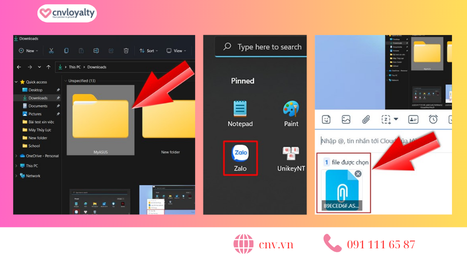 Hướng dẫn copy và dán file từ máy tính để gửi qua Zalo hiệu quả