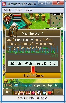 Nhận nhiệm vụ trong game Phong Vân Truyền Kỳ
