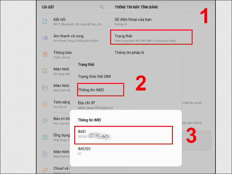 Kiểm tra thông tin bảo hành máy tính bảng Samsung trên website của hãng