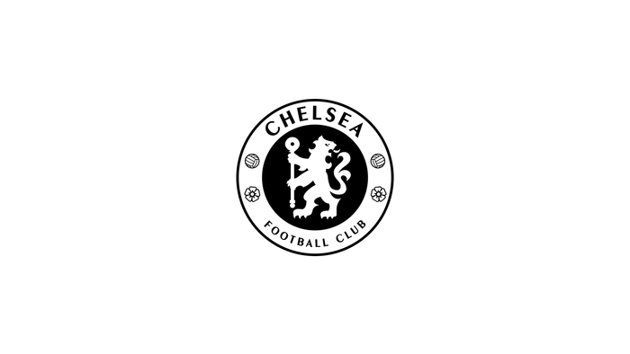 logo Chelsea trắng đơn giản