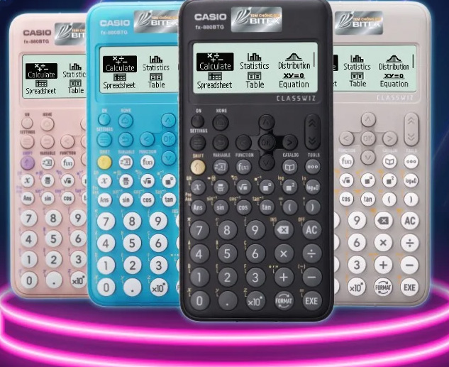 Máy tính Casio 880BTG có mấy màu?