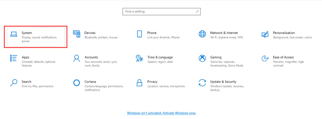 Mở cài đặt Notifications &amp; actions trong Windows