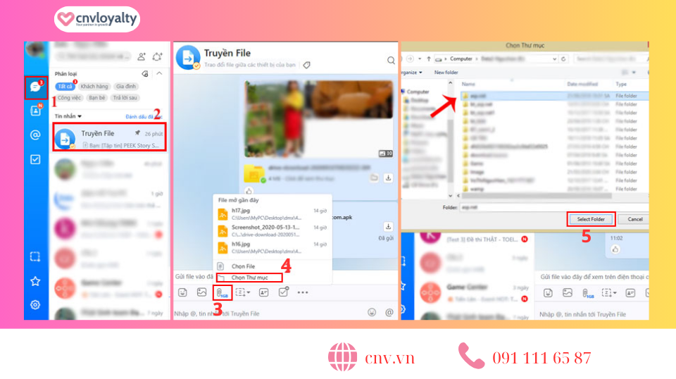 Cách tải file trực tiếp từ máy tính lên Zalo một cách nhanh chóng