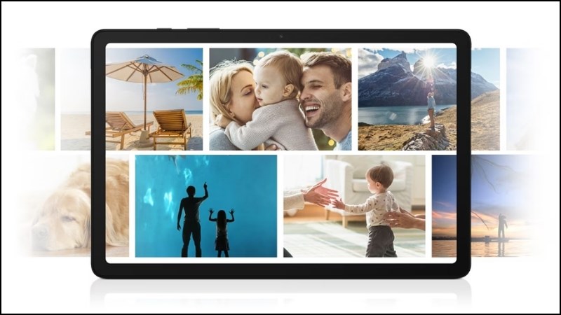 Galaxy Tab A9 WiFi sá»Ÿ há»¯u thiáº¿t káº¿ pháº³ng nguyên khá»‘i vá»›i máº·t lÆ°ng kim loáº¡i sang trá»ng