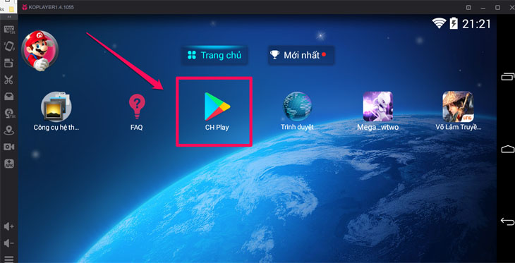 Mở NoxPlayer và chọn Google Play Store để cài TikTok trên máy tính