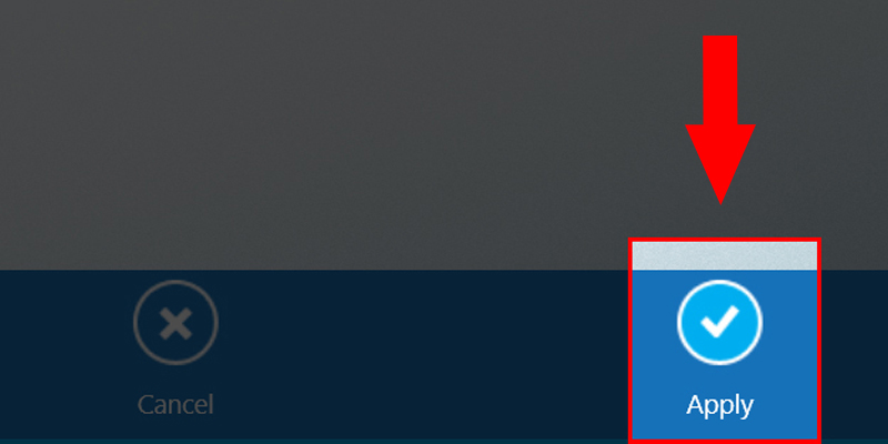 Cuối cùng chọn Apply để hoàn tất