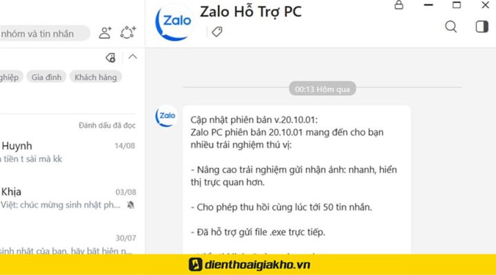 Nguyên nhân Zalo trên máy tính không kết nối được do phiên bản cũ
