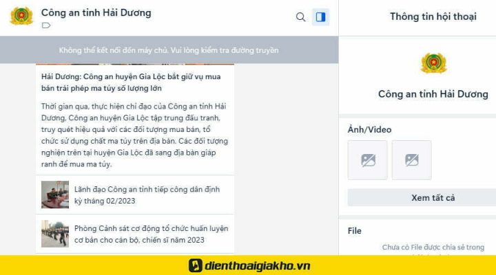 Dấu hiệu Zalo trên máy tính không kết nối được Internet
