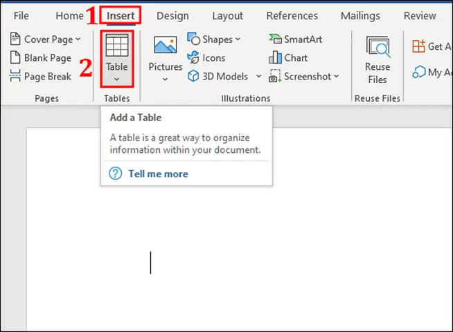 cách kẻ bảng trên máy tính