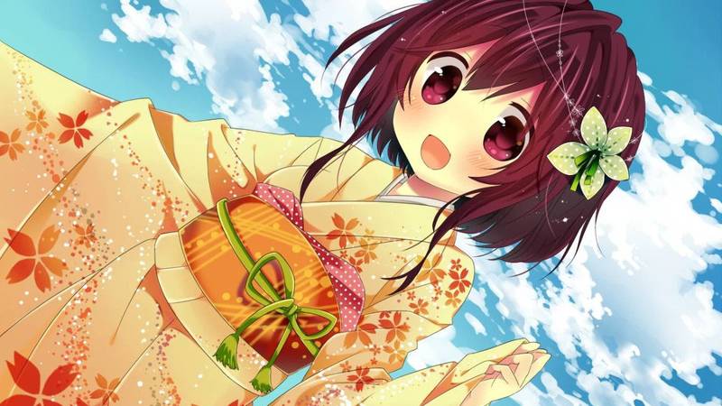 Ảnh nền máy tính hoạt hình chibi dễ thương 2